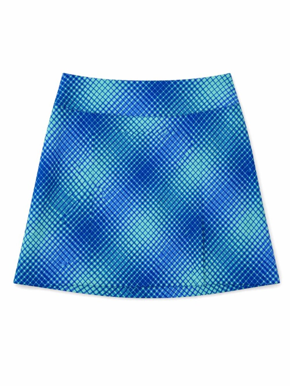 Nike Women's Golf Short, Blue and Green Pattern, Size Medium